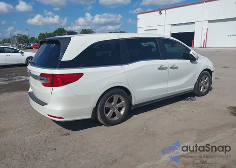 2018 Honda Odyssey Ex from USA, damaged, VIN 5FNRL6H55JB106108